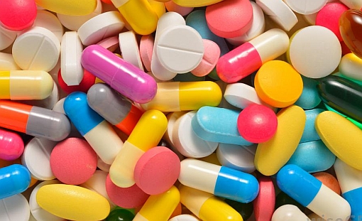 multi colored pills